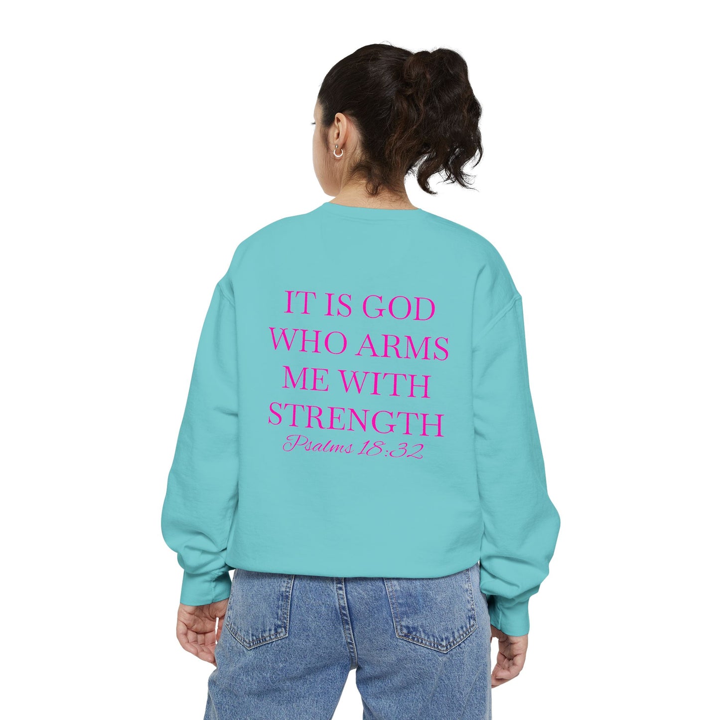 Crewneck Sweatshirt — Psalms 18:32
