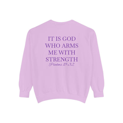 Crewneck Sweatshirt — Psalms 18:32