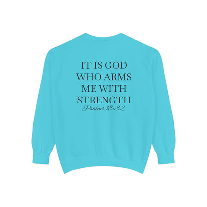 Crewneck Sweatshirt — Psalms 18:32