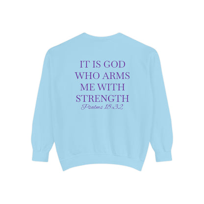 Crewneck Sweatshirt — Psalms 18:32