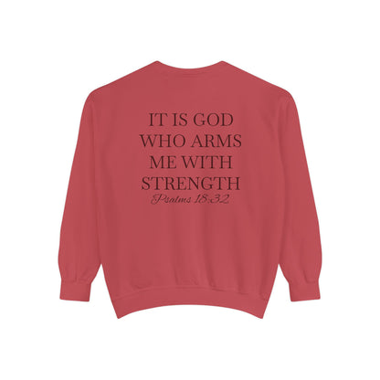 Crewneck Sweatshirt — Psalms 18:32