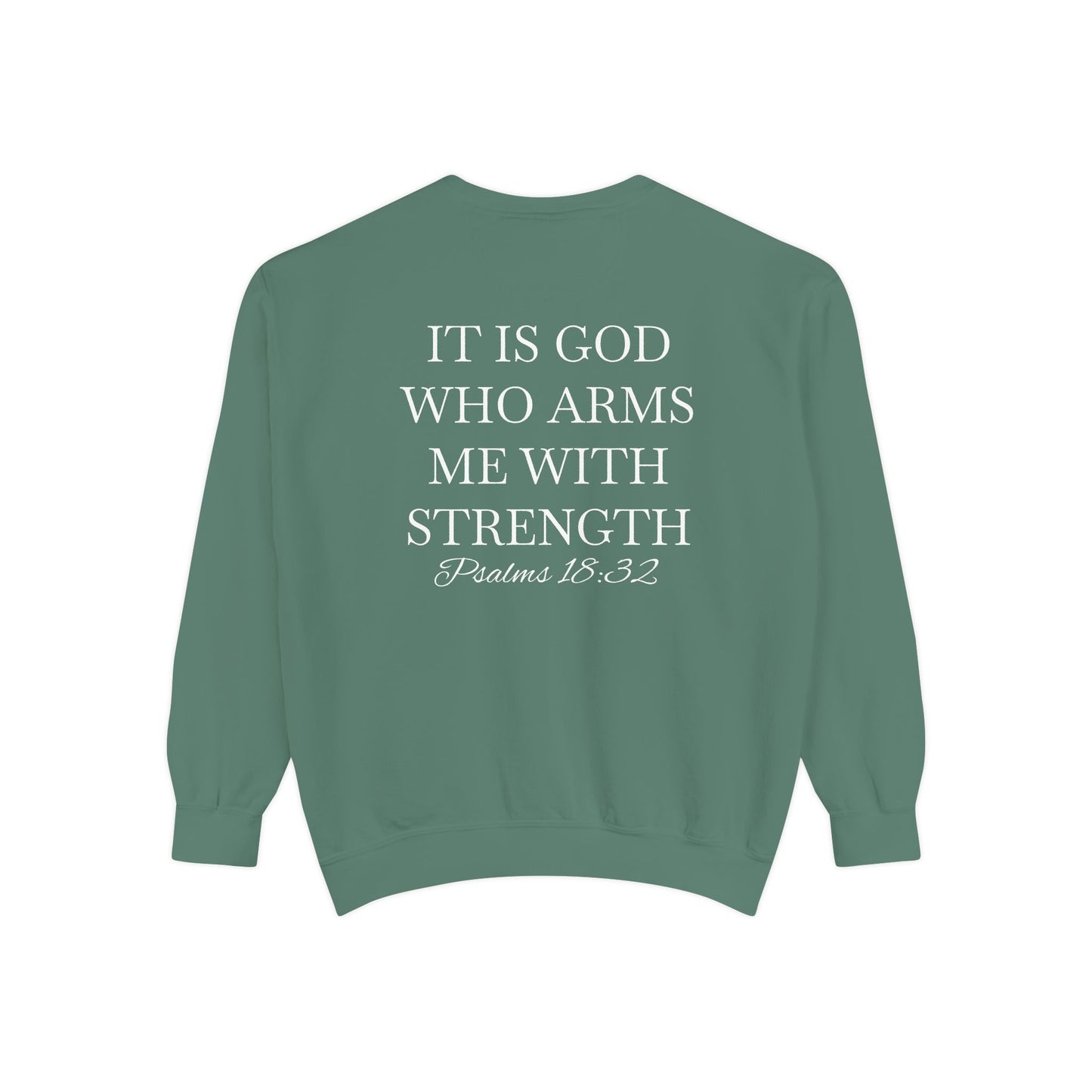 Crewneck Sweatshirt — Psalms 18:32