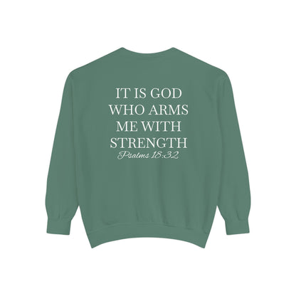 Crewneck Sweatshirt — Psalms 18:32