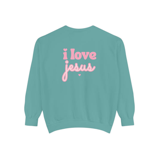 Crewneck Sweatshirt - I Love Jesus