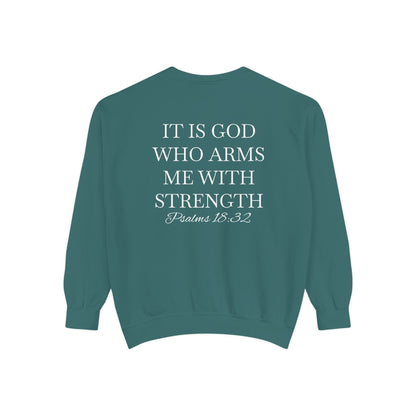 Crewneck Sweatshirt — Psalms 18:32