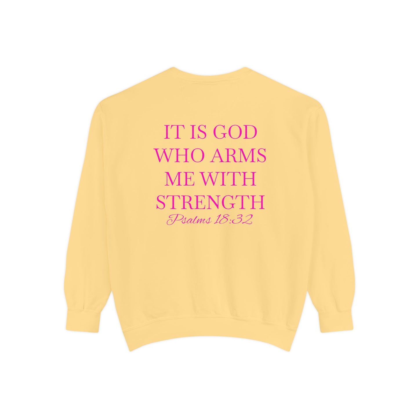 Crewneck Sweatshirt — Psalms 18:32