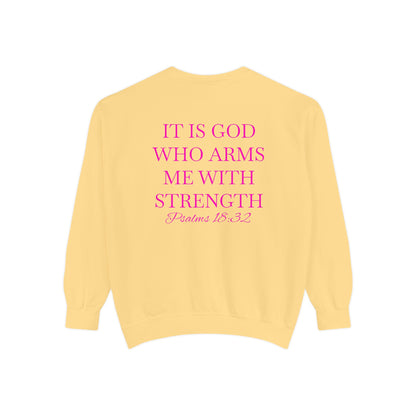 Crewneck Sweatshirt — Psalms 18:32