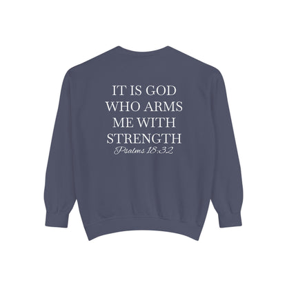 Crewneck Sweatshirt — Psalms 18:32