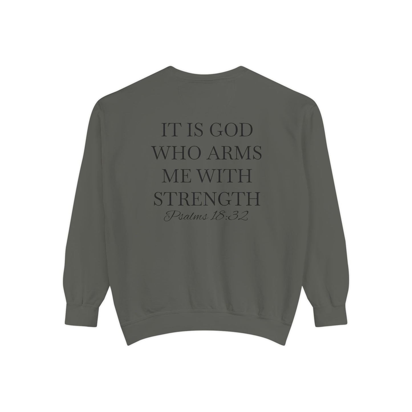 Crewneck Sweatshirt — Psalms 18:32