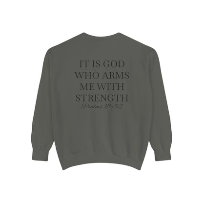 Crewneck Sweatshirt — Psalms 18:32