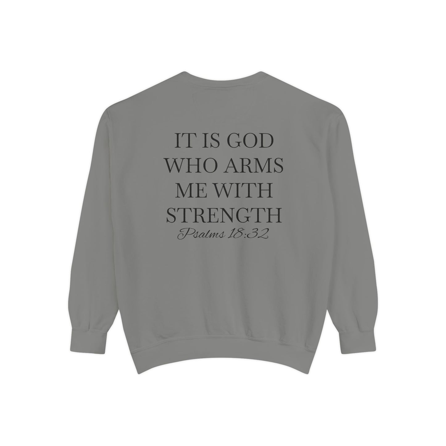 Crewneck Sweatshirt — Psalms 18:32