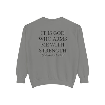 Crewneck Sweatshirt — Psalms 18:32