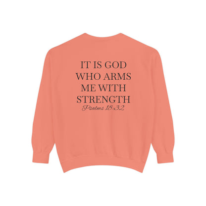 Crewneck Sweatshirt — Psalms 18:32
