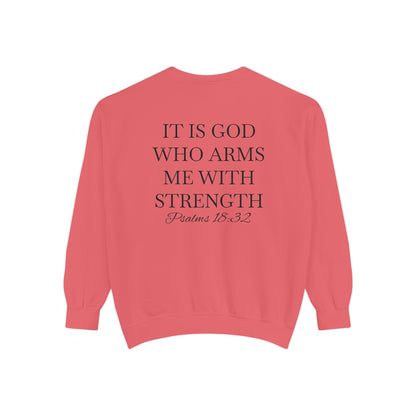 Crewneck Sweatshirt — Psalms 18:32
