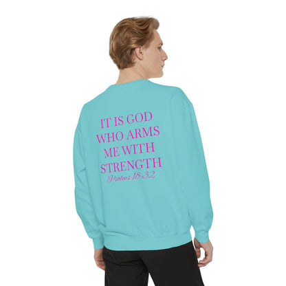 Crewneck Sweatshirt — Psalms 18:32
